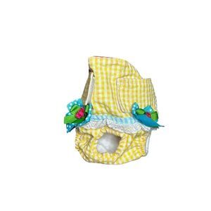 Mdx’s Yellow, Blue, Pink Dog Diaper Size X-S